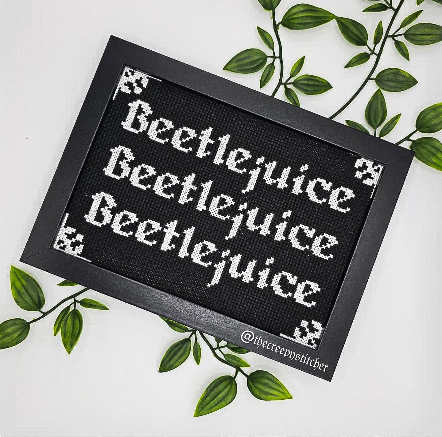 Beetlejuice - Framed - Cross Stitch