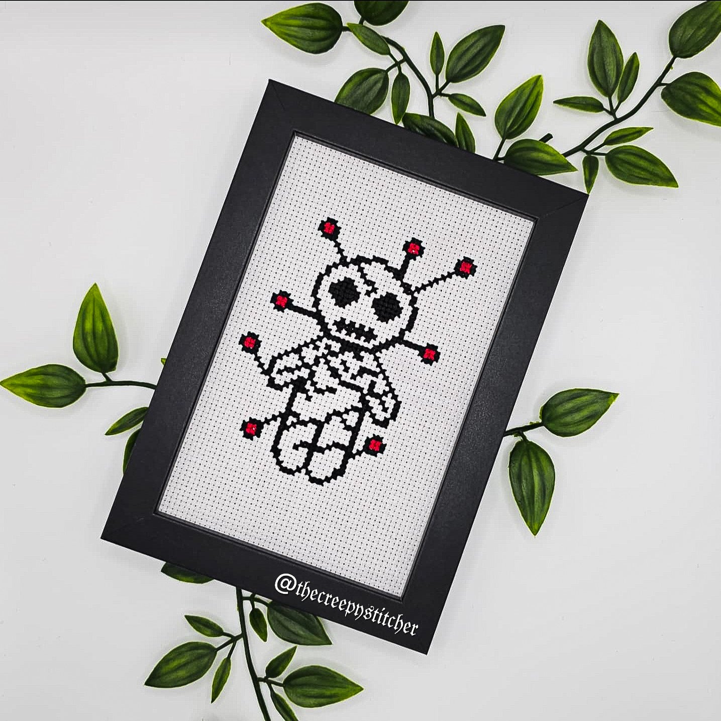Voodoo Doll - Framed - Cross Stitch