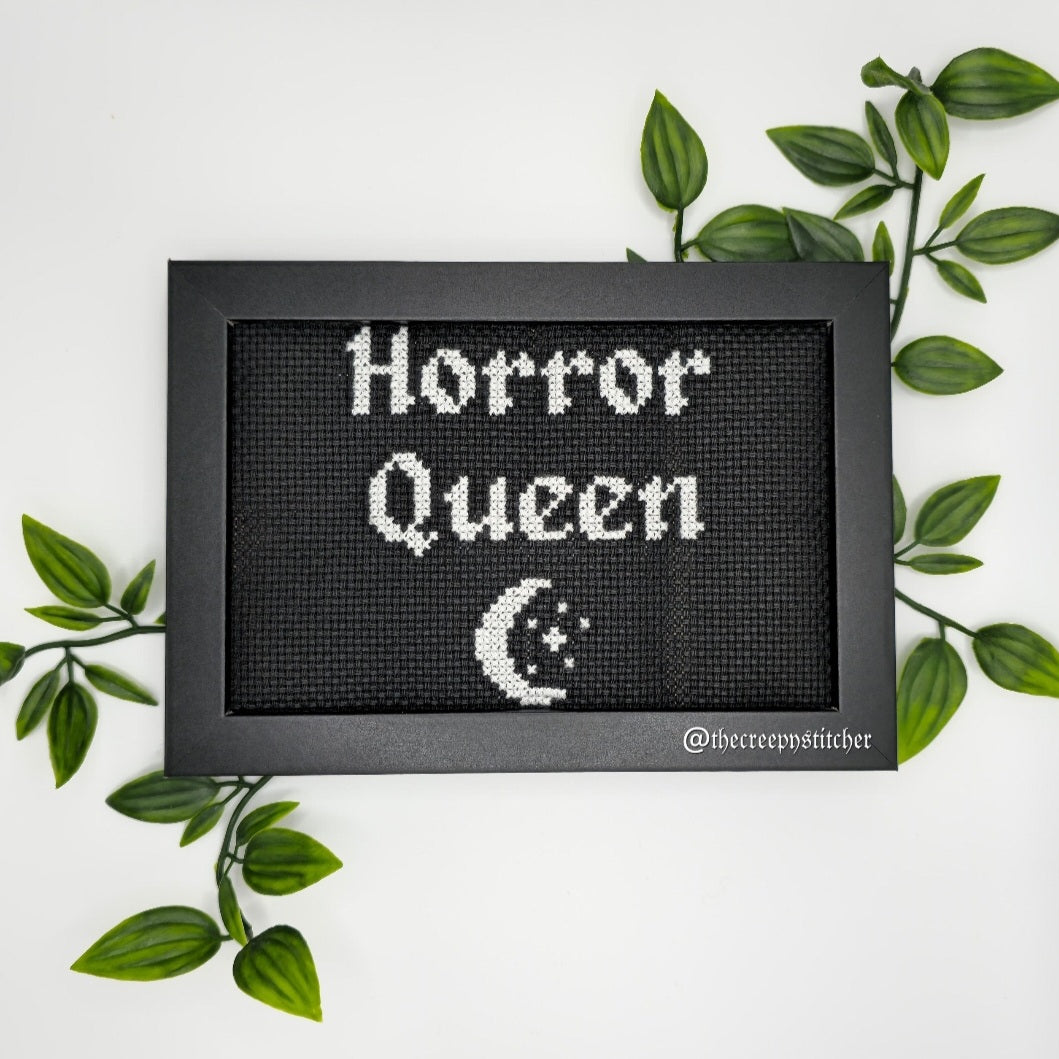 Horror Queen - Framed - Cross Stitch