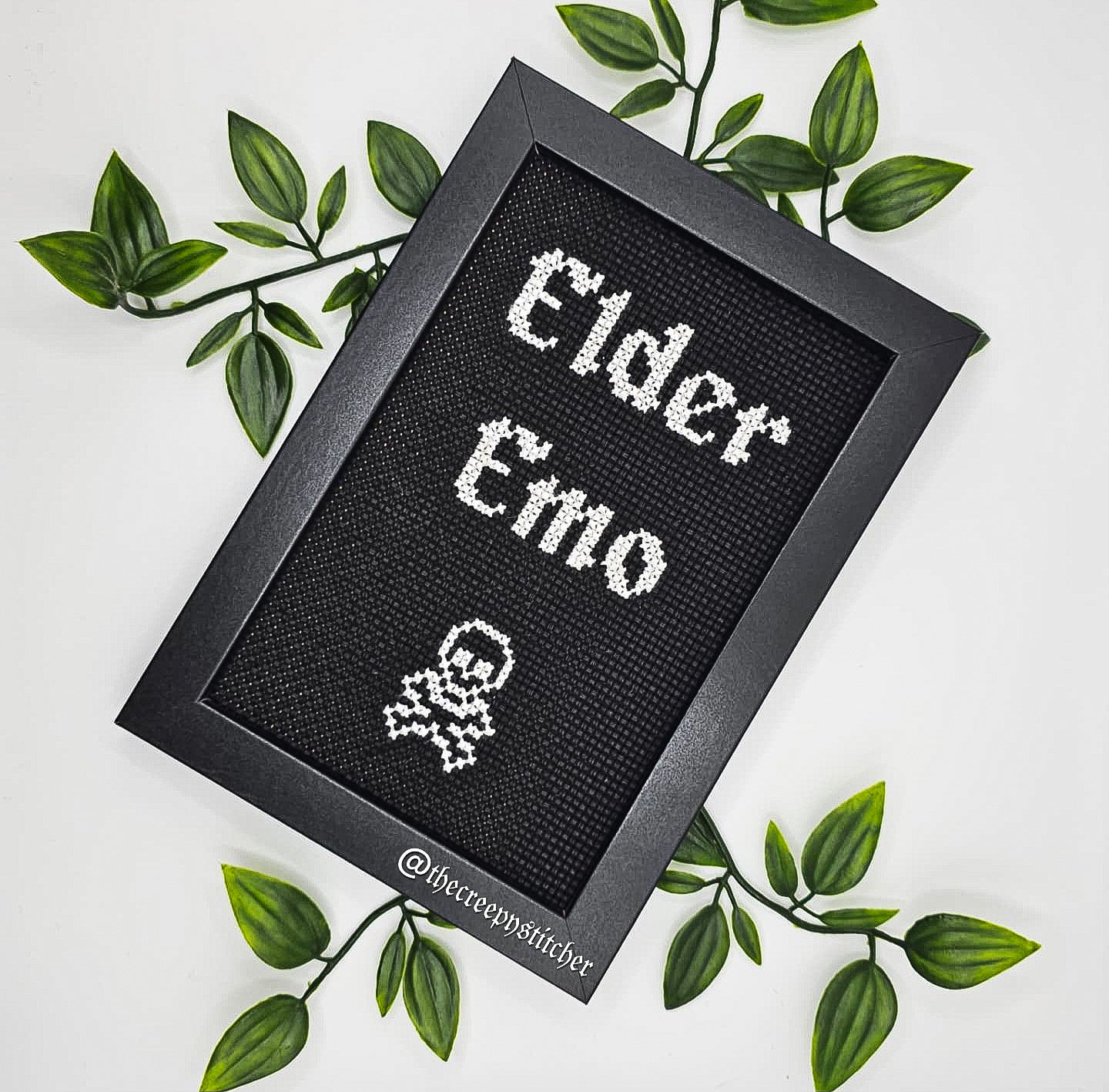 Elder Emo - Framed - Cross Stitch