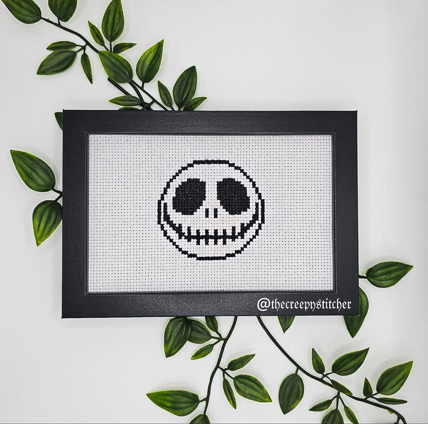 Jack Skellington - Framed - Cross Stitch