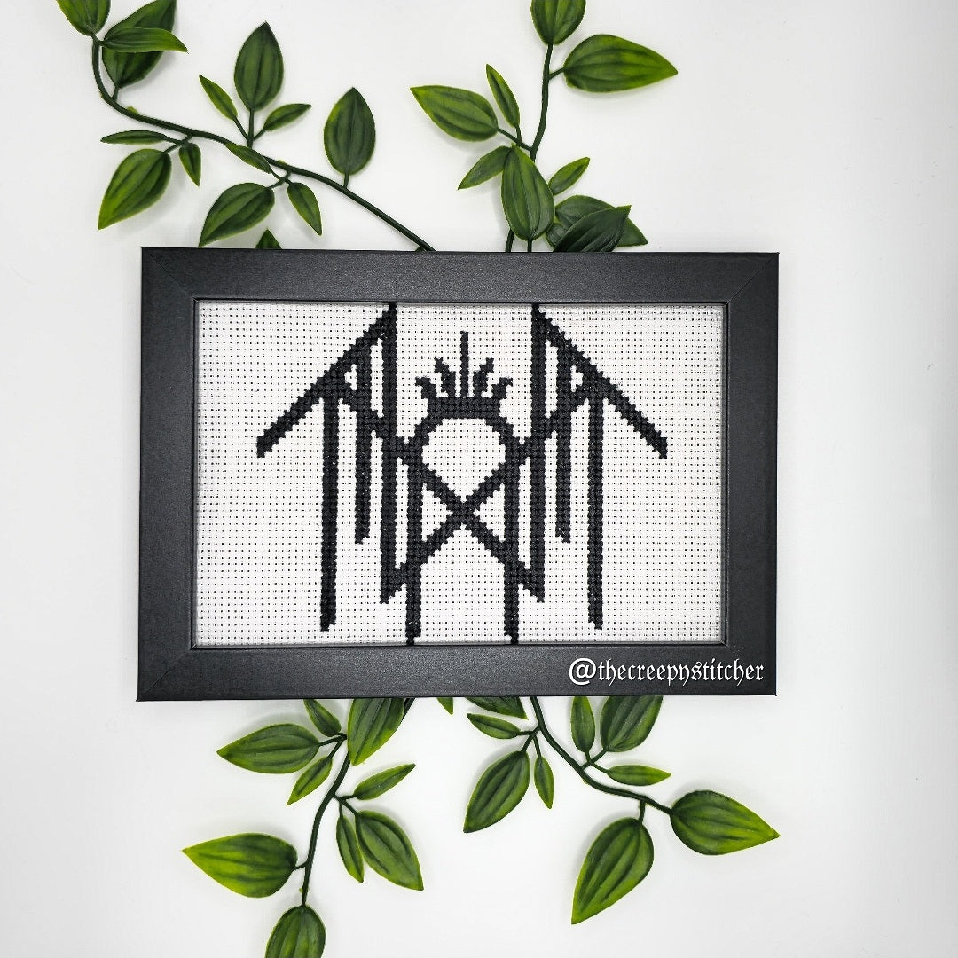 Sleep Token Logo - Framed - Cross Stitch